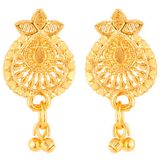 Vighnaharta Elegant Twinkling Beautiful Gold Plated Screw back Earring for Women and Girls  [VFJ1831ERG] - Earrings | Buy online on ZillyBuy