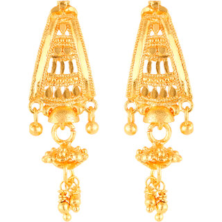 Vighnaharta Elegant Twinkling Beautiful Gold Plated Screw back Jumbo Studs Earring for Women and Girls   [VFJ1837ERG] - Earrings | Buy online on ZillyBuy