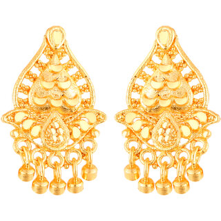 Vighnaharta Elegant Twinkling Beautiful Gold Plated Screw back dangler studs Earring for Women and Girls   [VFJ1844ERG] - Earrings | Buy online on ZillyBuy