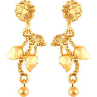 Vighnaharta Elegant Twinkling Beautiful Gold Plated Screw back dangler studs Earring for Women and Girls   [VFJ1845ERG] - Earrings | Buy online on ZillyBuy