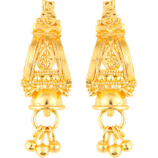 Vighnaharta Glittering glance Gold Plated Screw back alloy dangler studs Earring for Women and Girls   [VFJ1862ERG] - Earrings | Buy online on ZillyBuy