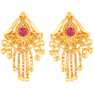 Allure Beautiful Earrings Shimmering Beautiful Screw back Studs CZ earring for Women and Girls - Earrings | Buy online on ZillyBuy