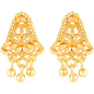 Twinkling Elegant  Diva Colorful Jumbo Studs Earring Gold Plated Screw back for Women and Girls - Earrings | Buy online on ZillyBuy