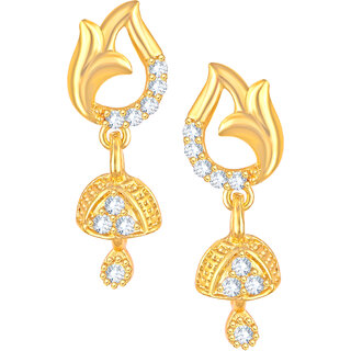 Shimmering Beautiful Gold Plated studs Earring for Women and Girls - Earrings | Buy online on ZillyBuy