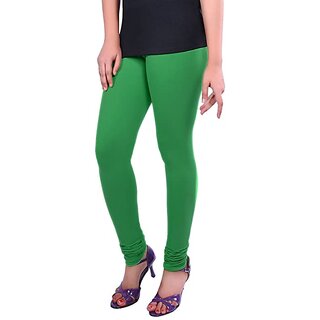 Solid Dark Green Leggings (Pack of One) - Ethnic Wear | Buy online on ZillyBuy