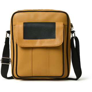matrice messenger bag with yellow faux vegan leather ne s 0802 yellow 