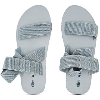 OLIVER WALK LATEST SANDALS FOR MEN - GREY