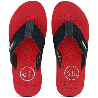 OLIVER WALK A SPECIAL DOT SPOTTED SLIPPER FOR MEN - RED