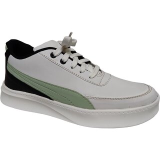 AP10 Canvas Shoes For Men  (White) mint IND-7