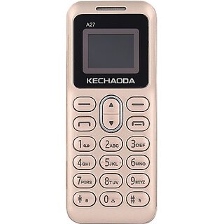 Kechaoda A27 (Dual Sim, 800 mAh Battery, Gold) - Mobile Phone | Buy online on ZillyBuy