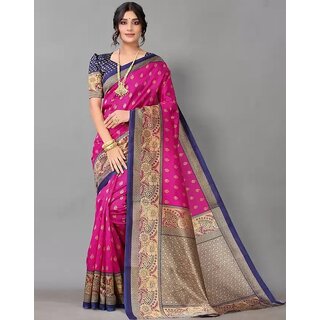 SVB Saree Pink Colour Printed Saree - Sarees | Buy online on ZillyBuy