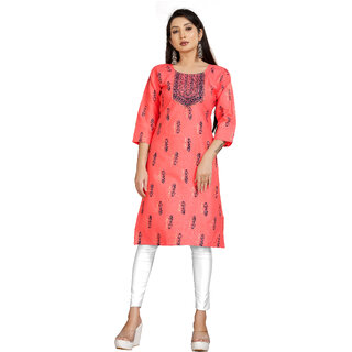 Sharda Creation Pink Colour Printed Kurti - Kurtas & Kurta Sets | Buy online on ZillyBuy