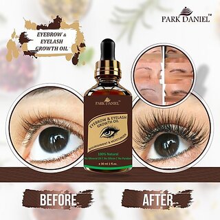 PARK DANIEL Eyebrow & Eyelashes Growth Oil-Enriched with Natural Ingredients(30 ml) 30 ml (Clear - GLS01) - Makeup - Eyes | Buy online on ZillyBuy
