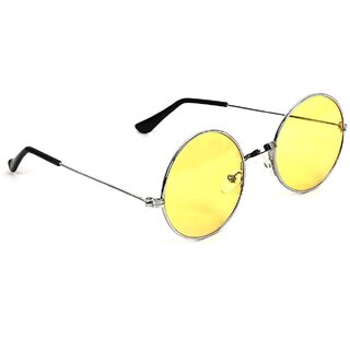 29k unisex round yellowsilver frame sunglasses pack of 1 