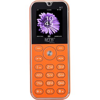 MTR M7 (Dual SIM, 1.44 Inch Display, 1100 mAh Battery, Orange) - Mobile Phone | Buy online on ZillyBuy