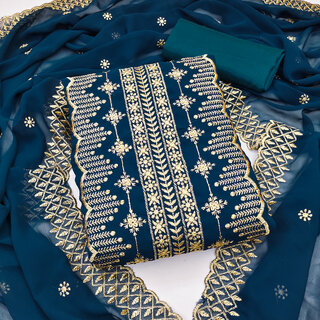 Sharda Creation Unstitched  Embroidered Dress Material