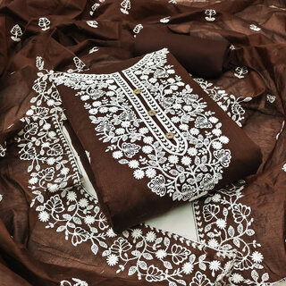 Sharda Creation Unstitched  Embroidered Dress Material