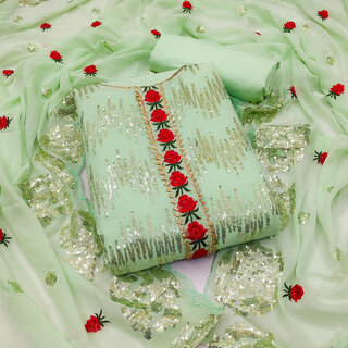 Sharda Creation Unstitched  Embroidered Dress Material