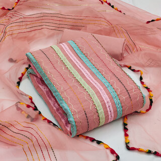 Sharda Creation Unstitched  Embroidered Dress Material