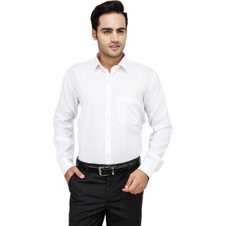 Premium Men Baleshwar Men White Solid Formal Shirt (Pack of 1) 2026 at ShopCircuit | ONDC