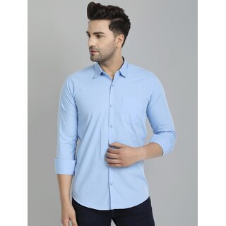 Sophisticated Men Baleshwar Men Light Blue Solid Regular Fit Casual Shirt 2026 at ShopCircuit | 