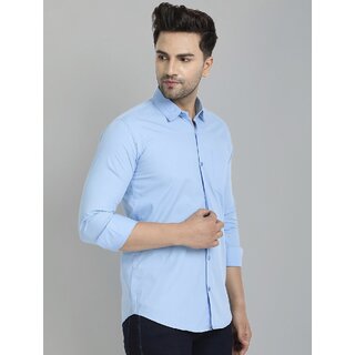 Sophisticated Men Baleshwar Men Light Blue Solid Regular Fit Casual Shirt 2026 at ShopCircuit | 