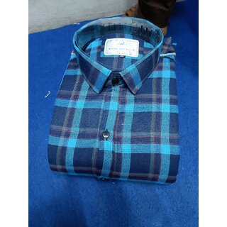 Top Men Baleshwar Men Blue Checks Casual Shirt (Pack of 1 ) 2026 at ShopCircuit | ONDC