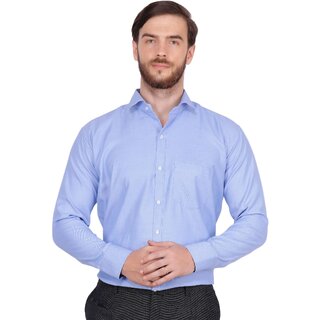 Exclusive Men Baleshwar Men Blue Solid Formal Shirt (Pack of 1) 2026 at ShopCircuit | ONDC