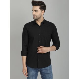 Stylish Men Baleshwar Men Black Solid Regular Fit Casual Shirt 2026 at ShopCircuit | ONDC