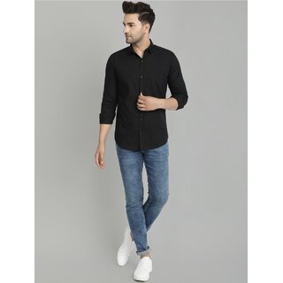 Stylish Men Baleshwar Men Black Solid Regular Fit Casual Shirt 2026 at ShopCircuit | ONDC