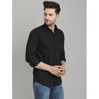 Stylish Men Baleshwar Men Black Solid Regular Fit Casual Shirt 2026 at ShopCircuit | ONDC