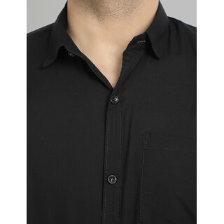 Stylish Men Baleshwar Men Black Solid Regular Fit Casual Shirt 2026 at ShopCircuit | ONDC
