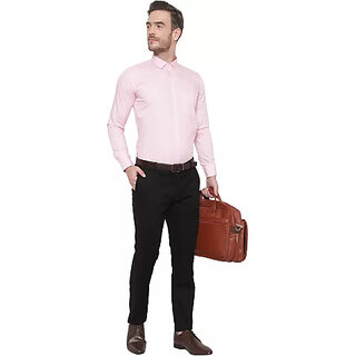 Exclusive Men Baleshwar Men Pink Solid Formal Shirt (Pack of 1) 2026 at ShopCircuit | ONDC