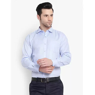 Stylish Men Baleshwar Men Blue Solid Formal Shirt (Pack of 1) 2026 at ShopCircuit | ONDC