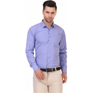 Top Men Baleshwar Men Blue Solid Formal Shirt (Pack of 1) 2026 at ShopCircuit | ONDC