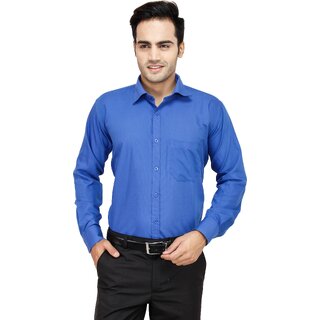 Chic Men Baleshwar Men Blue Solid Formal Shirt (Pack of 2) 2026 at ShopCircuit | ONDC