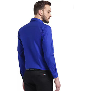 Latest Men Baleshwar Men Blue Solid Formal Shirt (Pack of 1 ) 2026 at ShopCircuit | ONDC