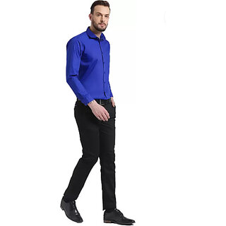 Latest Men Baleshwar Men Blue Solid Formal Shirt (Pack of 1 ) 2026 at ShopCircuit | ONDC