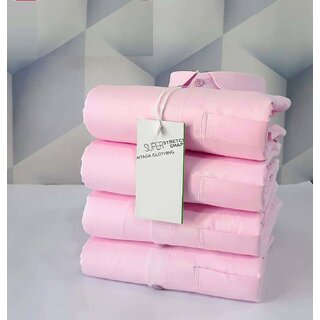 Best Men Baleshwar Men Pink Solid Casual Shirt (Pack of 1 ) 2026 at ShopCircuit | ONDC