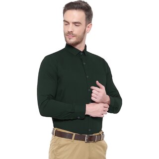 Stylish Men Baleshwar Men Green Solid Formal Shirt (Pack of 1 ) 2026 at ShopCircuit | ONDC