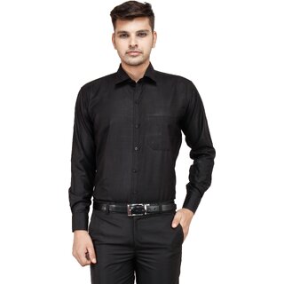 Exclusive Men Baleshwar Men Black Solid Formal Shirt (Pack of 1) 2026 at ShopCircuit | ONDC