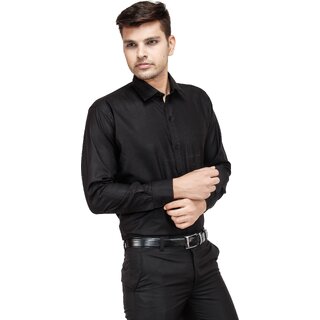 Exclusive Men Baleshwar Men Black Solid Formal Shirt (Pack of 1) 2026 at ShopCircuit | ONDC