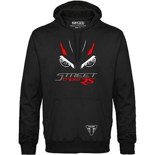 fastb men and women full sleeve printed hooded sweatshirt