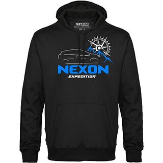 fastb men and women full sleeve printed hooded sweatshirt