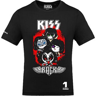 Top Men FastB Men Printed Round Neck Black T-Shirt 2026 at ShopCircuit | ONDC