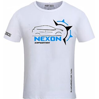 Modern Men FastB Men Typography Round Neck White T-Shirt 2026 at ShopCircuit | ONDC