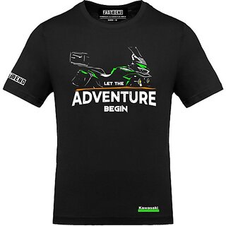 Top Men FastB Men Printed Round Neck Black T-Shirt 2026 at ShopCircuit | ONDC