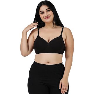 Sophisticated Women Black full coverage lightly padded bra for women 2026 at ShopCircuit | ONDC