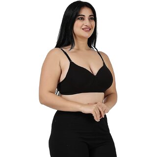 Sophisticated Women Black full coverage lightly padded bra for women 2026 at ShopCircuit | ONDC