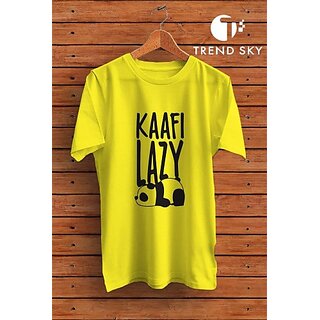 Top Men Graphic Print Men Yellow Round Neck Polyester Casual T-Shirt 2026 at ShopCircuit | ONDC